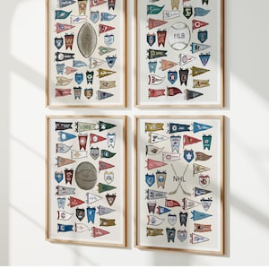 Vintage NFL Football Poster Print image 5