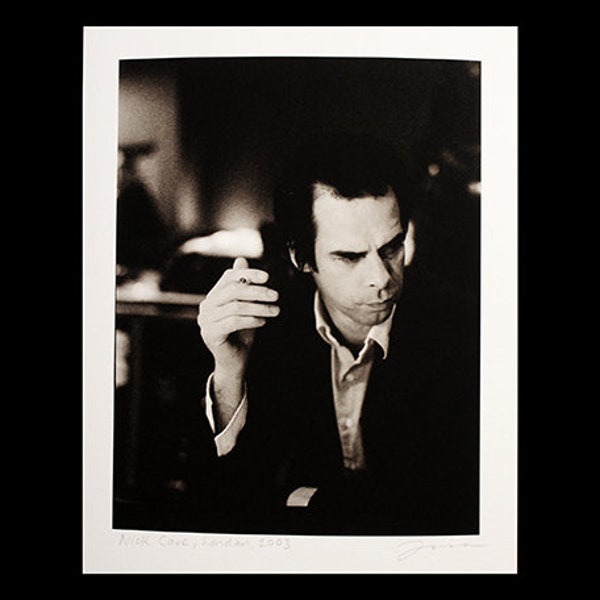 NICK CAVE London 2003, limitierter Druck, signiert vom Fotografen Jamie Beeden