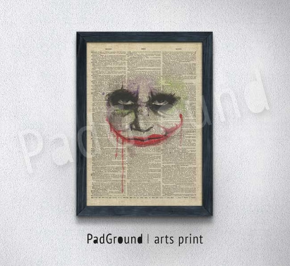 Batman El Caballero De La Foto Impresión Póster Guasón LONA pared arte Foto De Regalo