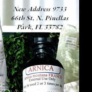 Tintura de árnica hecha a mano en pequeños lotes