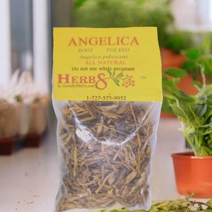 Angelica Root  (Angelica pubescens) Dried Cut Sifted Hand Packed