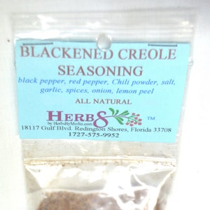 Blackened Creole Seasoning. Powdered Hand Packed