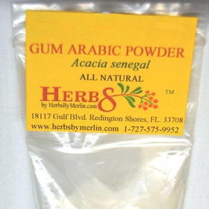 Gum Arabic Ground to Powder.    (Acacia senegal)