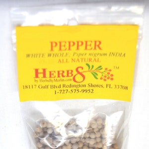 Pepper White Whole Hand Selected