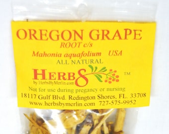 Oregon Grape Root. (Mahonia aquafolium).