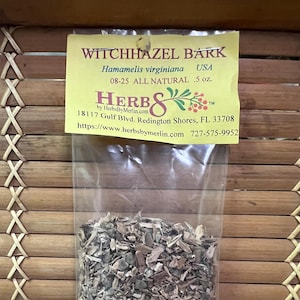 Witch Hazel Bark c/s -   (Hamamelis virginiana). Chopped Hand Packed