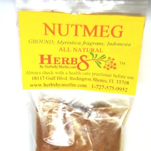 Nutmeg Ground  - Dried Hand Packed (Myristica fragrans).