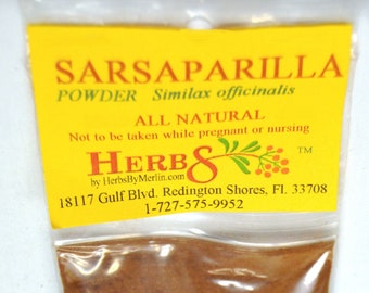 Sarsaparilla Root Powder  - Latin name: Similax officinalis.