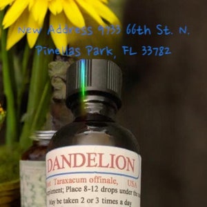 Dandelion Tincture Hand Made in Small Batches