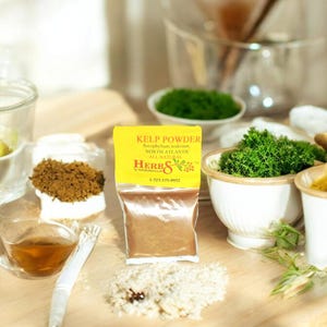Kelp Powder.    (Ascophylium nodosum; North Atlantic) Specially Selected Powdered and Hand Packed