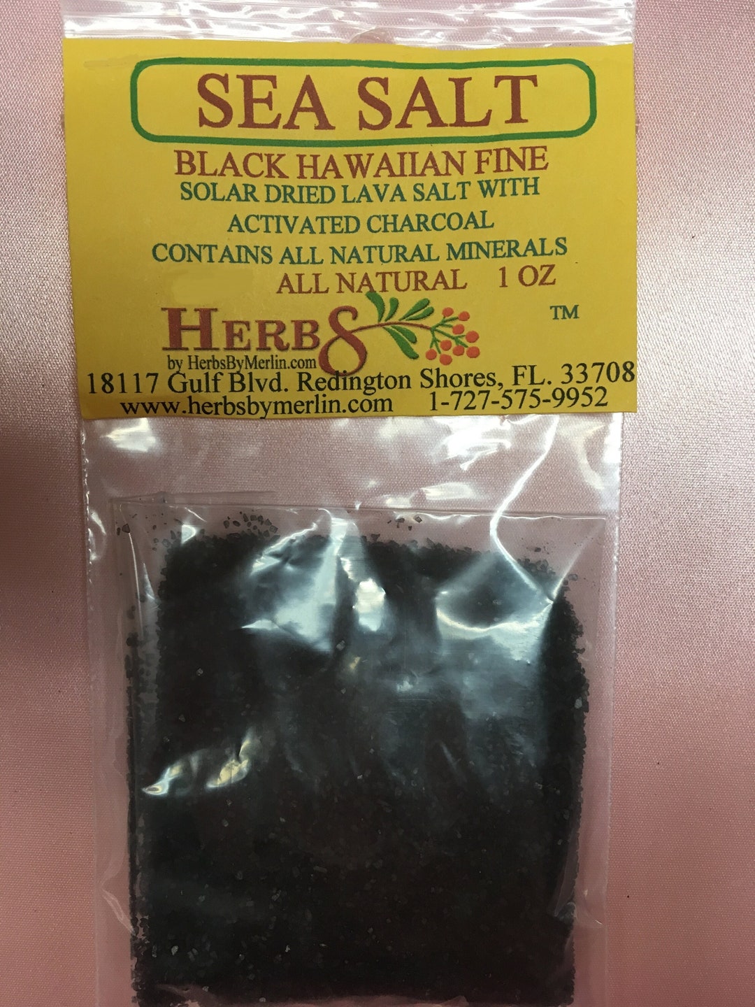 Sea Salt Black Hawaiian, Fine - Solar Dried Black Lava Salt With ...