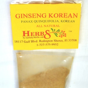 Ginseng Korean Powder      (Panax quinquifolia)