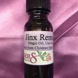 Jinx Removing Magic Oil.  1/2 ounce.  Spirituality, Rituals, Witchcraft Ceremonies. Magical.
