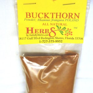 Buckthorn Bark Powder Dried Hand Packed    (Rhannus franguia)