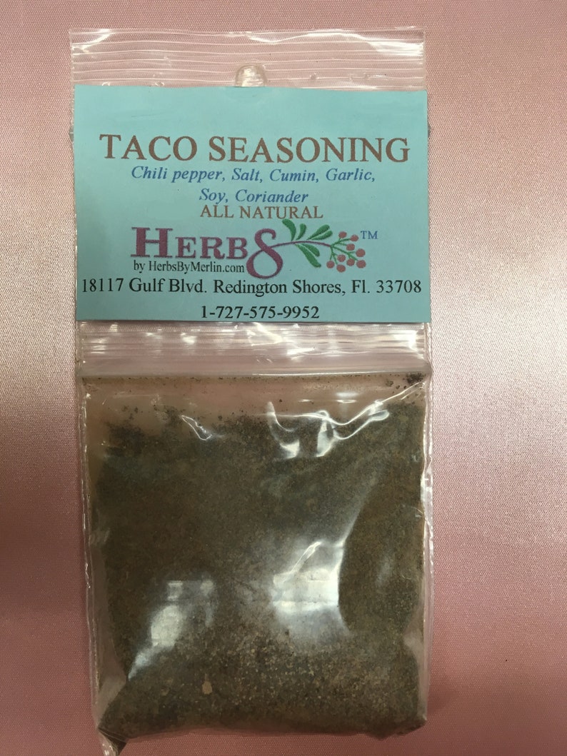 Taco Seasoning 2.4 Ounces. Chili Pepper Salt Cumin Etsy