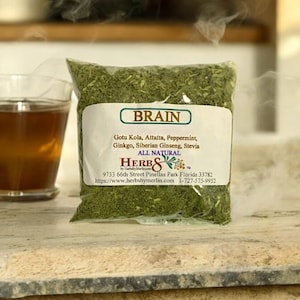 Brain Tea  Proprietary Formula Hand Made Herbal Loose Tea