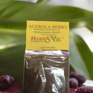 Acerola Berry Powder Extract 4:1   -   ( Malphigia glabra).