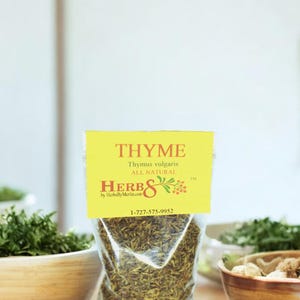 Thyme   Thymus vulgaris. Dried Cut and Sifted Hand Packed