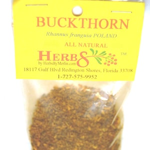 Buckthorn Bark   Dried Hand Packed   (Rhannus franguia)