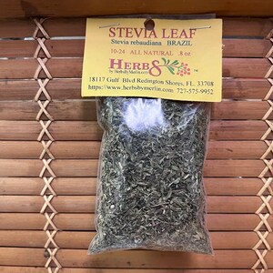 Stevia Leaf  -  (Stevia rebaudiana).  Natures Naturally Sweet Herb.