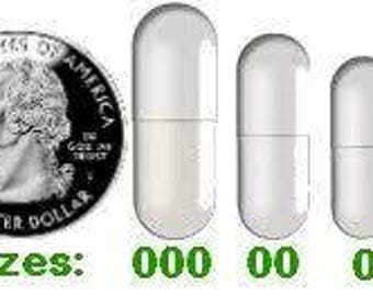 Capsules Size "00", Natural Gelatin.