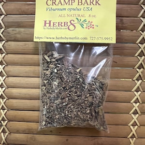 Cramp Bark.   Dried Hand Packed  (Viburnum opulus)
