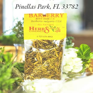 Barberry Root Bark  (Berberis vulgaris) Cut Sifted Hand Packed