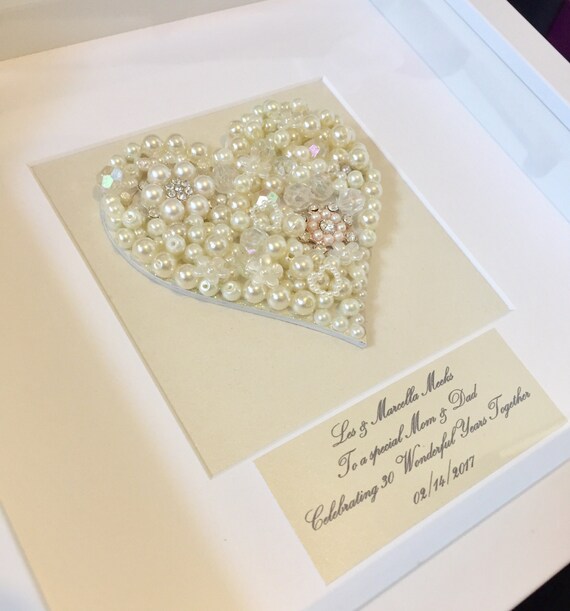 Items similar to 30th pearl wedding Anniversary Gift