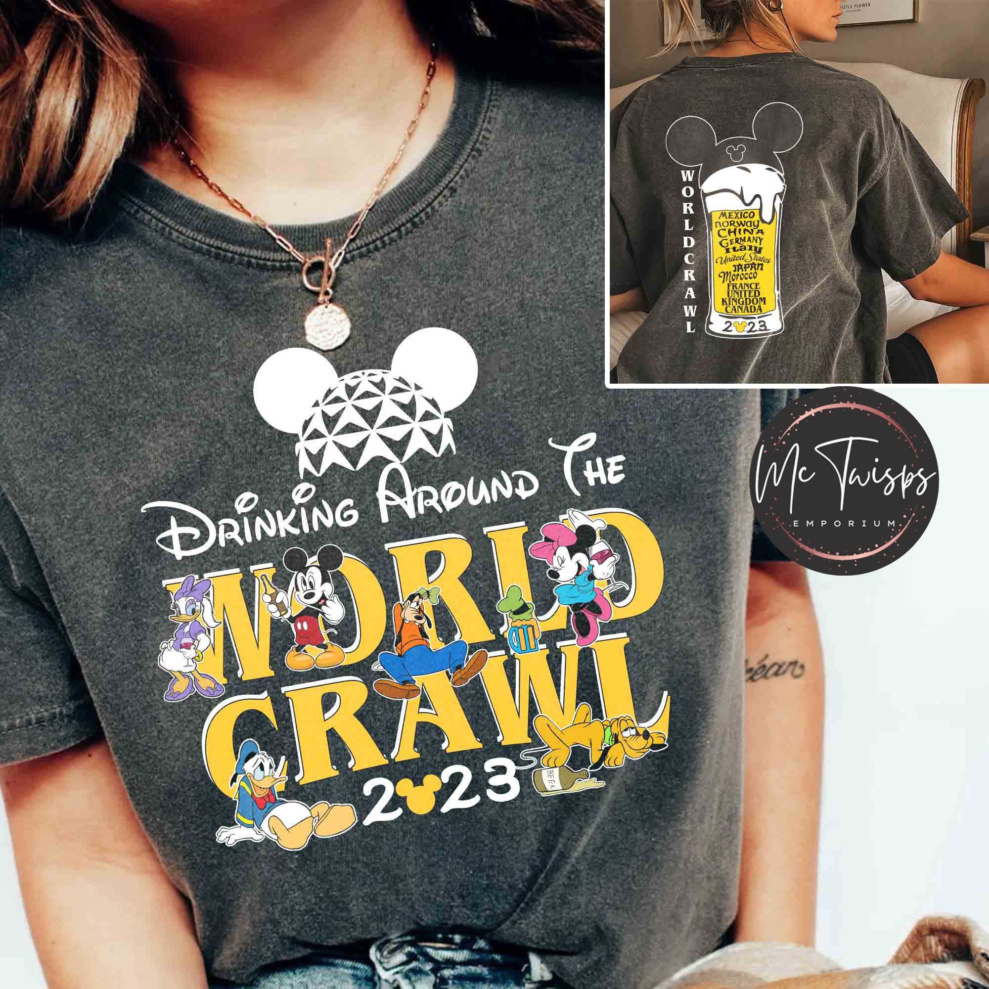 Drinking Around The World Crawl 2023 Shirt, Epcot Center Shirt