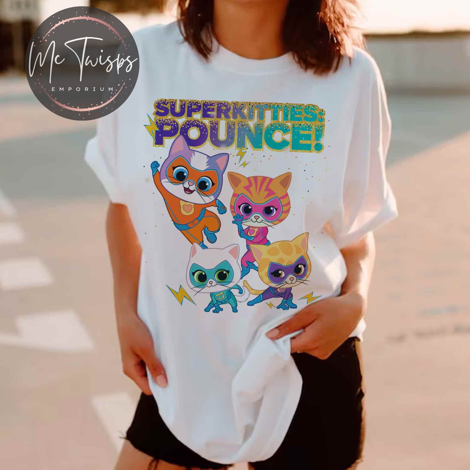 Discover Disney Junior Super Kitties shirt, SuperKitties Pounce! Full Team T-Shirt