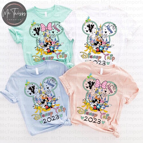 Custom Disney Family Trip 2023 Shirt Disney Mickey and Minnie - Etsy