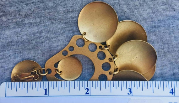Wow! Robert Lee Morris Earrings clip on Bollywood Chandelier Moroccan 24k Gold-plated Runway Couture Designer Statement 80s CLICK 2 VIEW 80s View 3