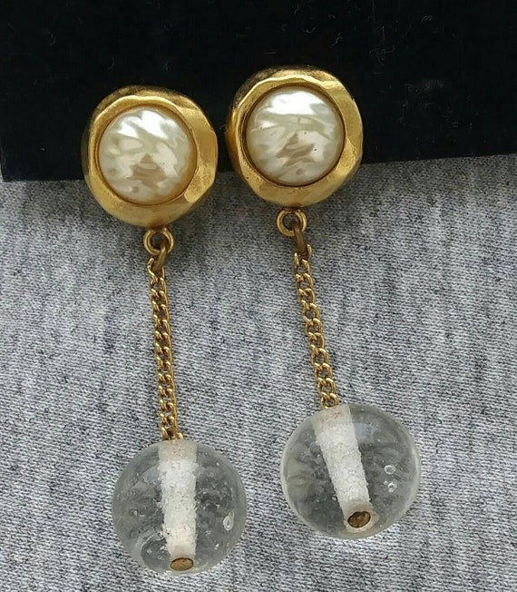 Wow! Robert Lee Morris Earrings Baroque Pearl Cry… - image 2