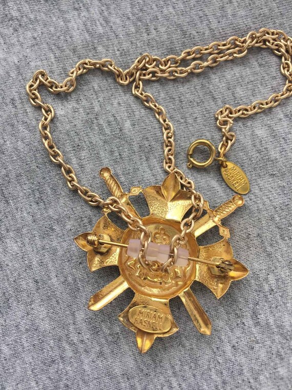 OOAK Vintage Designer Miriam Haskell Maltese cros… - image 3