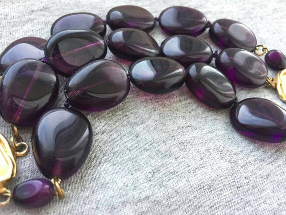 Wow! Dayne DuVall Purple Stone Wide Thick Bracele… - image 7