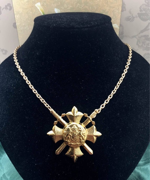 OOAK Vintage Designer Miriam Haskell Maltese cros… - image 1