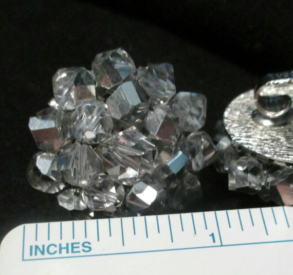 Stunning Vogue Earrings Crystal bling silvertone … - image 7