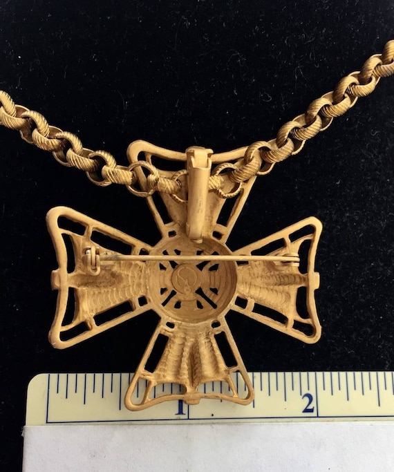 OOAK Vintage Designer Miriam Haskell Chain St Joh… - image 3