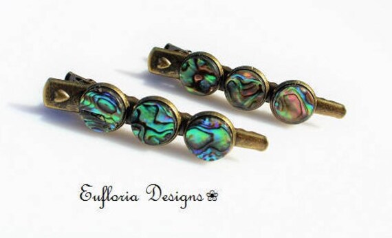 Abalone Hair Clips For Women Hair Accessories Shell Hair Etsy