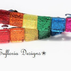 Small Hair Barettes for Women Hair Accessories Short Hair Clips Rainbow Hair Accessory Set of 2 Two Inch French Barrettes Glass Hair Jewelry