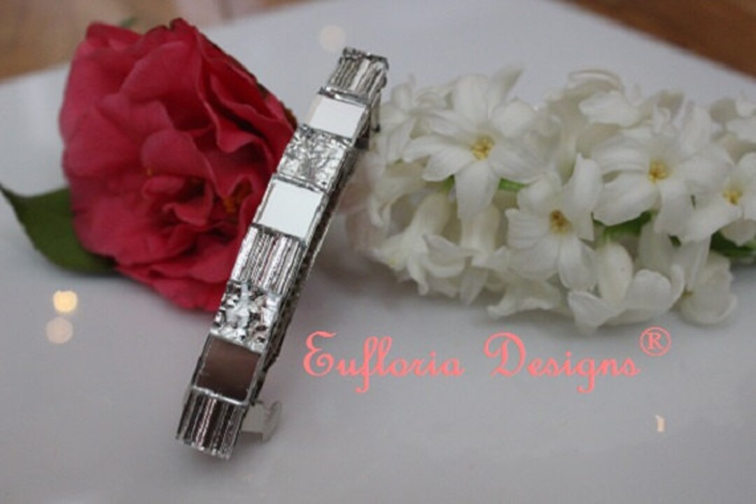 Barrettes for Thick Hair Womens Hair Accessories Silver Etsy