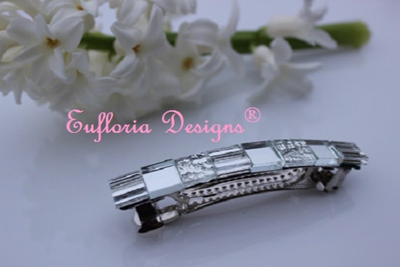Barrettes for Thick Hair Womens Hair Accessories Silver Etsy