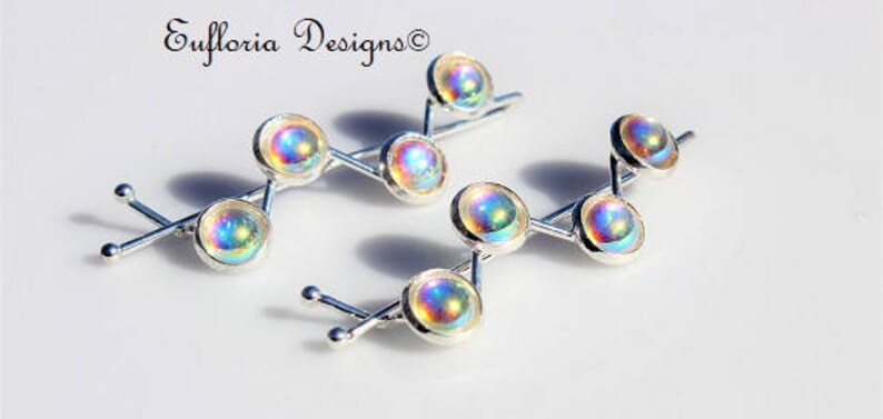 Wedding Barette Rhinestone Hair Clip Vintage Crystal Hair Pins Womens Hair Accessories Hair Barrette for Bride White Glass Hair Clip