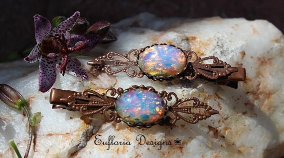 Antique Copper Barrette - Etsy display picture 3