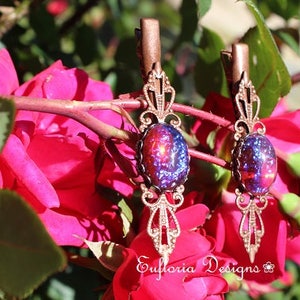 Claw Hair Clips for Women | Hair Accessories, Small Barrette, Short Hair Accessory, Dragon Fire Opal Hair Jewelry, Goth Wedding Hair Barette