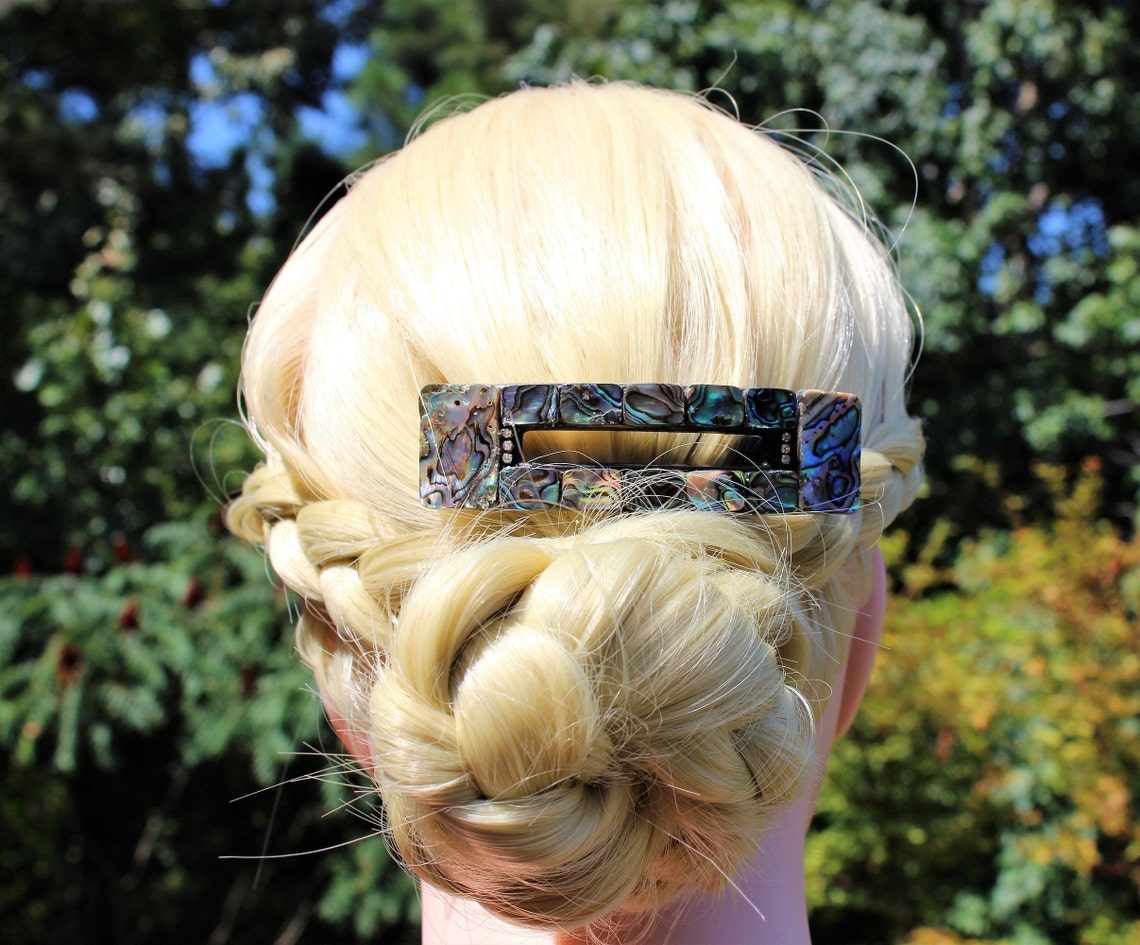Big Hair Barrettes for Women Hair Accessories Abalone Shell Etsy