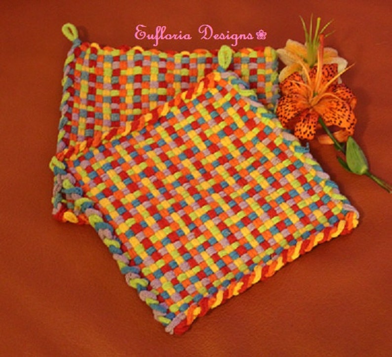 Woven Pot Holders Cotton Potholder Handmade Hotpads Etsy
