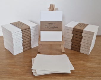 ACEO Oil Painting Paper Blanks - Artist Trading Cards (2.5" x 3.5")