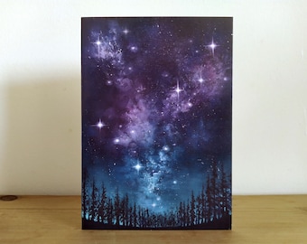 Milky Way Forest - A6 Greeting Card