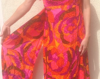 Waltah Clarke Hawaiian Dress with side Sashes